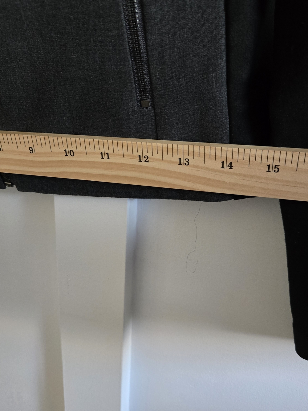 Calvin Klein Invisible Fit Solutions Blazer Zip-Front Side Panel Dark Gray Sz 6 - Picture 8 of 14